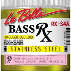 RX-S4A RX – Stainless Комплект струн для бас-гитары, нерж.сталь, 40-100, La Bella
