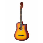 38C-M-N Акустическая гитара, с вырезом, цвет натуральный, Cowboy