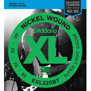 EXL220BT Nickel Wound Комплект струн для бас-гитары, Super Light, 40-95, D'Addario