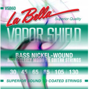 VSB6D Vapor Shield  Комплект струн для 6-струнной бас-гитары, никелированные, 30-130, La Bella