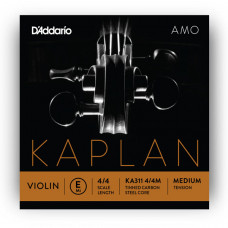 KA310-4/4M Kaplan Amo Комплект струн для скрипки размером 4/4, среднее натяжение, D'Addario