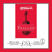J811-4/4M-B10 Prelude Отдельная струна Е/Ми для скрипок размером 4/4, ср. натяжение, 10шт, D'Addario