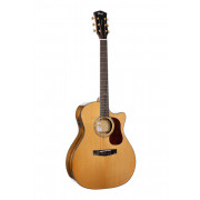 Gold-A6-Bocote-NAT Gold Series Электро-акустическая гитара, цвет натуральный, с чехлом, Cort