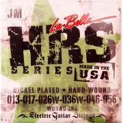 HRS-JM Hard Rockin Steel Комплект струн для электрогитары, никелированные, Jazz Med, 13-56, La Bella