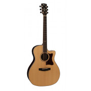 GA5F-PF-NAT Grand Regal Series Электро-акустическая гитара, с вырезом, цвет натуральный, Cort