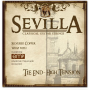 8450 Комплект струн для классической гитары, посеребренные, сильное натяжение, с покрытием, Sevilla