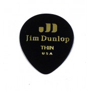 485P03TH Black Teardrop Медиаторы, 12шт, капля, тонкие, Dunlop