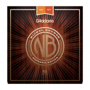 NB1047 Nickel Bronze Комплект струн для акустической гитары, Extra Light, 10-47, D'Addario