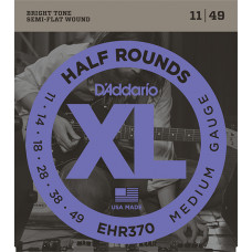 EHR370 Half Round Комплект струн для электрогитары, Medium, 11-49, D'Addario
