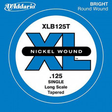 XLB125T Nickel Wound Tapered Отдельная струна для бас-гитары, никелированная, .125, D'Addario