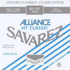 Струны Savarez Alliance HT Classic для классической гитары, сильное натяжение, посеребренные (540J) 