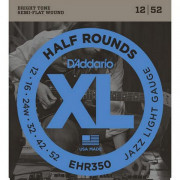 Струны D'Addario Half-Rounds 12-52 (EHR350)