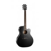 GA5F-BK Grand Regal Series Электро-акустическая гитара, с вырезом, черная, Cort