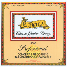 500Р Комплект профессиональных полированных струн для классической гитары La Bella