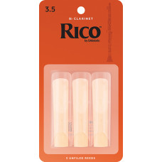 RCA0335 Rico Трости для кларнета Bb, размер 3.5, 3шт, Rico