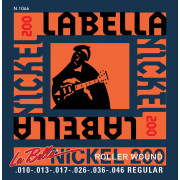 N1046 Nickel 200 Roller Wound Комплект струн для электрогитары 010-046 La Bella
