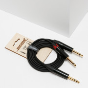 JS2JM-3m Y-кабель 6,3мм стерео - 2х6,3мм моно, 3м, SHNOOR
