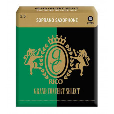 RGC10SSX250 Grand Concert Select Трости для саксофона сопрано, размер 2.5, 10шт, Rico