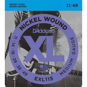 EXL115 XL NICKEL WOUND Струны для электрогитары Blues/Jazz Rock 11-49 D`Addario