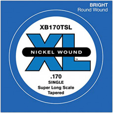 XB170TSL Nickel Wound Tapered Отдельная струна для бас-гитары, .170, Super Long Scale, D'Addario