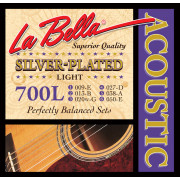 700L Комплект посеребренных струн для акустической гитары 009-050 La Bella