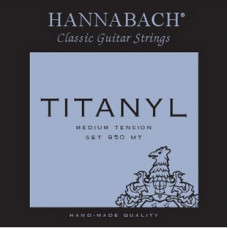 950MT TYTANIL Комплект струн для классической гитары титанил/посеребренные Hannabach