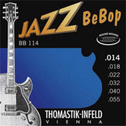 BB114 Jazz BeBob Комплект струн для электрогитары, Medium, сталь/никель, 14-55, Thomastik