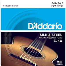 Струны D'Addario Silk&Steel Acoustic 11-47 (EJ40)