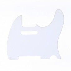 Панель (pickguard) Musiclily Fender Telecaster, 1 слой, белая (MX1410GW) 