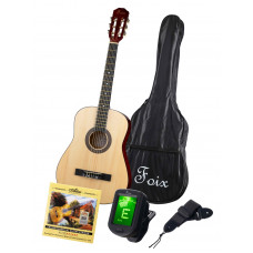 Классическая гитара Foix с комлпектом аксессуаров, цвет натуральный (FCG-2038CAP-NA) 