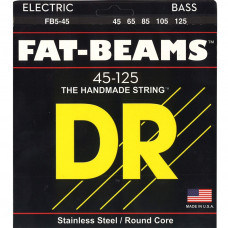FB5-45 Fat-Beams Комплект струн для 5-струнной бас-гитары, сталь, Medium, 45-125, DR