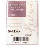 DCT0230 Reserve Classic Трости для кларнета Bb, размер 3.0, 2шт., Rico
