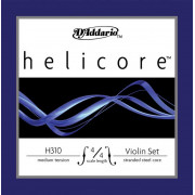 H310-4/4M-B10 Helicore Струны для скрипки размером 4/4, среднее натяжение, 10 комплектов, D'Addario