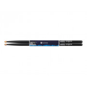 Барабанные палочки HUN Colored Series Bluefire 5A BLACK, орех гикори, черные, деревянный наконечник (10104002) 