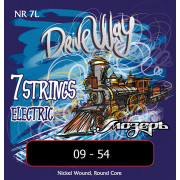 NR-7L Drive Way Комплект струн для 7-струнной электрогитары, никель, Light, 9-54, Мозеръ