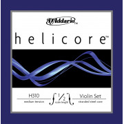 H310-1/2M Helicore Комплект струн для скрипки размером 1/2, среднее натяжение, D'Addario