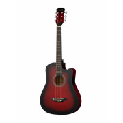 Акустическая гитара Fante, с вырезом, красный санберст (FT-D38-RDS) 