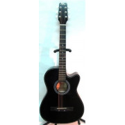 Акустическая фолк-гитара BRIGITTA c вырезом, цвет черный (C-81C-BK)