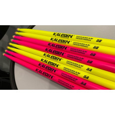 7KLHBPK5A Pink 5A Барабанные палочки, граб, флуоресцентные розовые, Kaledin Drumsticks