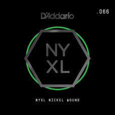 NYNW066 NYXL Отдельная струна для электрогитары, никелированная, 066, D'Addario