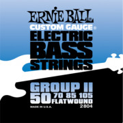 P02804 FlatWound Group II Комплект струн для бас-гитары, 50-105, сталь, Ernie Ball