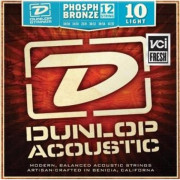 DAP1047J Комплект струн для 12-струнной акустической гитары, фосф.бронза, Light, 10-47, Dunlop