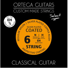 NYS44EH Select Комплект струн для классической гитары 4/4, с покрытием, Ortega
