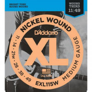 Струны D'Addario Nickel Wound 11-49 (EXL115W XL)