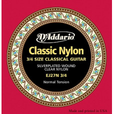 Струны D'Addario Classic Nylon Student 3/4 - Size (EJ27N-3/4)