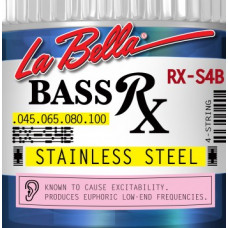 RX-S4B RX – Stainless Комплект струн для бас-гитары, нерж.сталь, 45-100, La Bella
