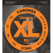 ECB82 Chromes Комплект струн для бас-гитары, Medium, 50-105, Long Scale, D'Addario