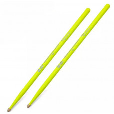 10101003001 Fluorescent Series 5A Барабанные палочки, желтые, орех гикори, HUN