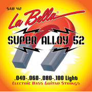 SAB42 Super Alloy 52 Комплект струн для бас-гитары, железо/никель, 42-100, Light, La Bella