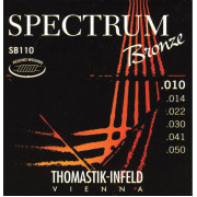 SB110 Spectrum Bronze Комплект струн для акустической гитары, сталь/бронза, 010-050, Thomastik